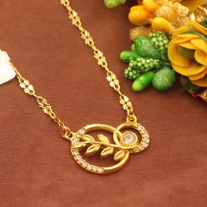 Premium micro gold chain pendant 613 Fashionable mangalsutra designs