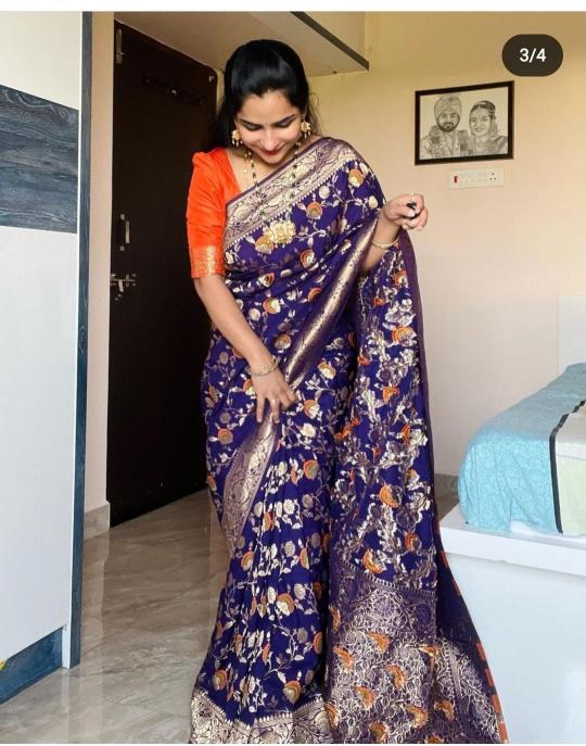 Pure soft khadi georgette silk saree for womens online india
