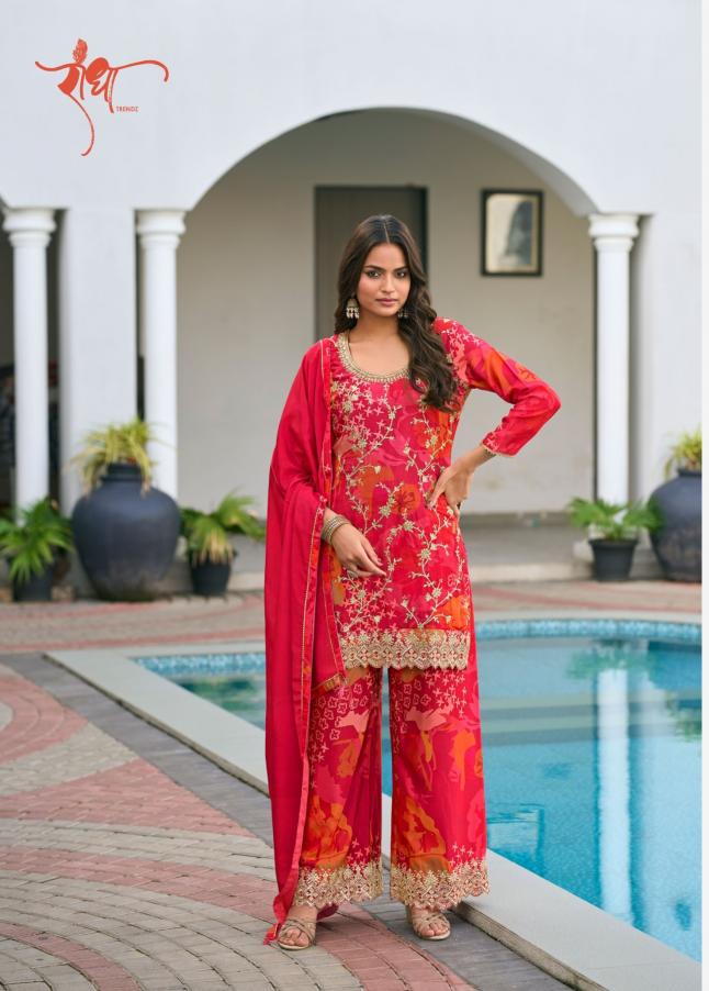 Radha trendz phool premium chinon wholesale catalogue salwar kameez