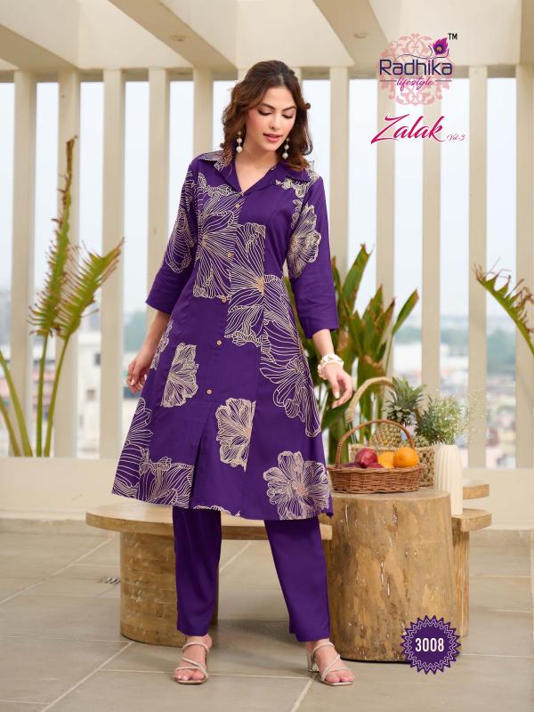 Radhika lifestyle zalak vol 3 reyon factory direct wholesale clothing india for ladies