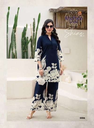 Radhika Shine Vol 2 Cotton Co Ord Set Kurti dealers in Ahmedabad