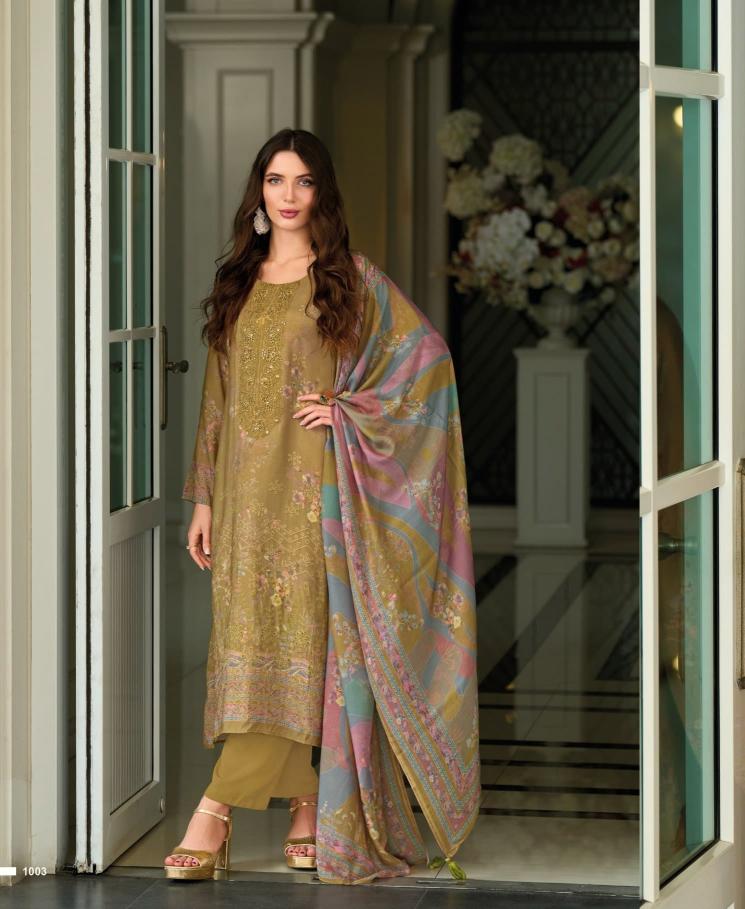 Rang fashion antique muslin digital print indian dress material design