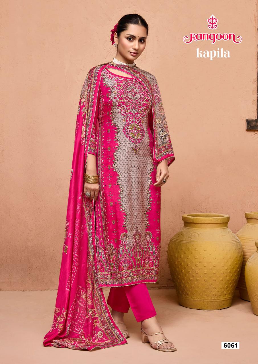 Rangoon kapila digital print 3 pcs kurti wholesale clothing website
