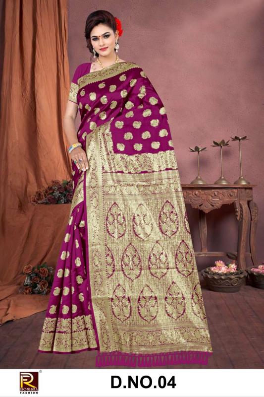 Ronisha fashion d.no-4 mx banarasi zari wholesale saree market in surat
