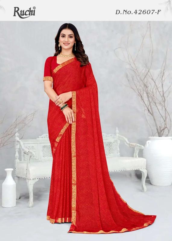 Ruchi simayaa lehriya vol 7 chiffon indian saree style
