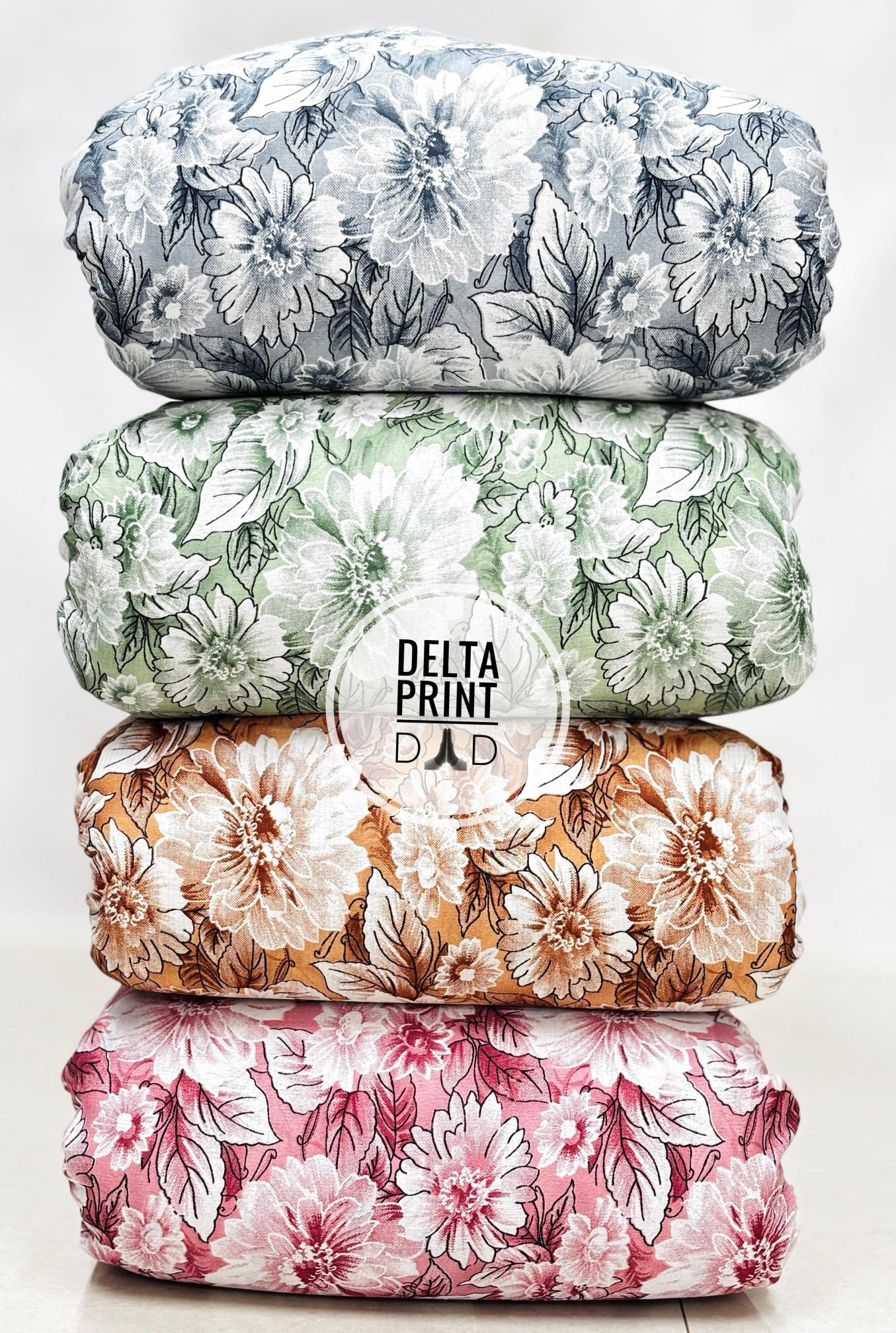 Sajni delta print Indian fabric wholesale