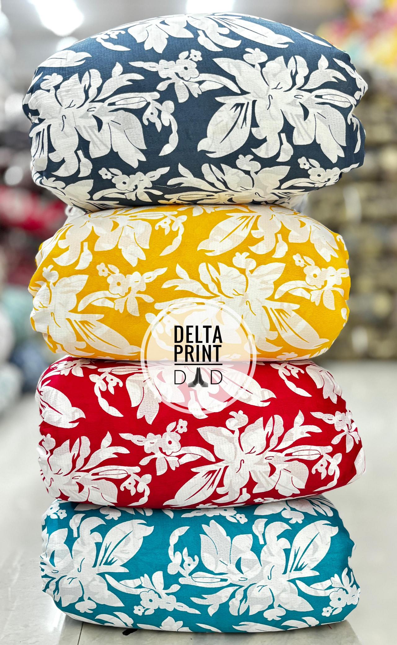 Sajni delta print Surat textile fabrics market online