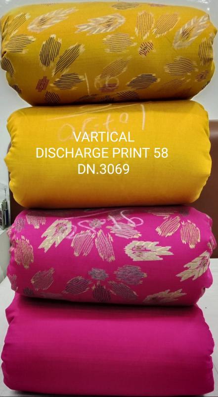 Sajni vartical discharge print Gujarat Wholesale fabric suppliers