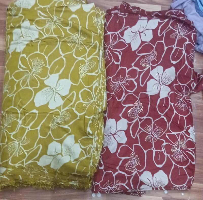 Sajni vartican foil print Surat wholesale fabrics suppliers