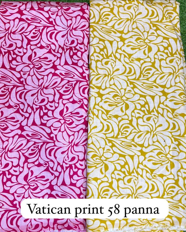 Sajni vatican  print Fabric wholesalers in India