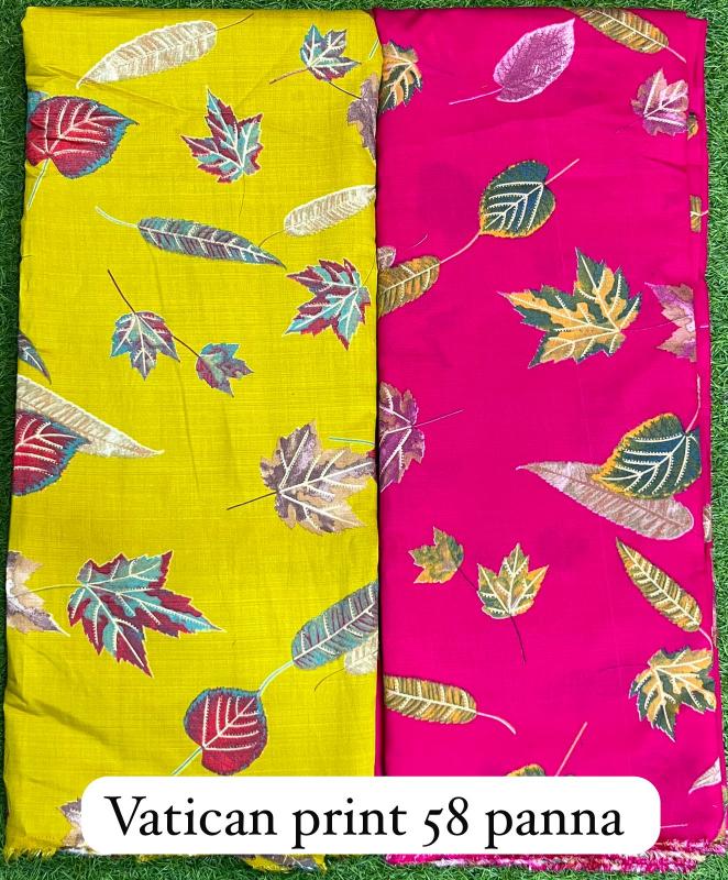 Sajni vatican print Wholesale fabric vendors
