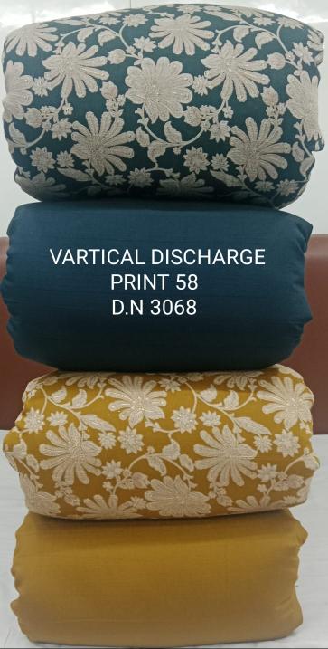 Sajni vertical discharge print Designer print fabric wholesale