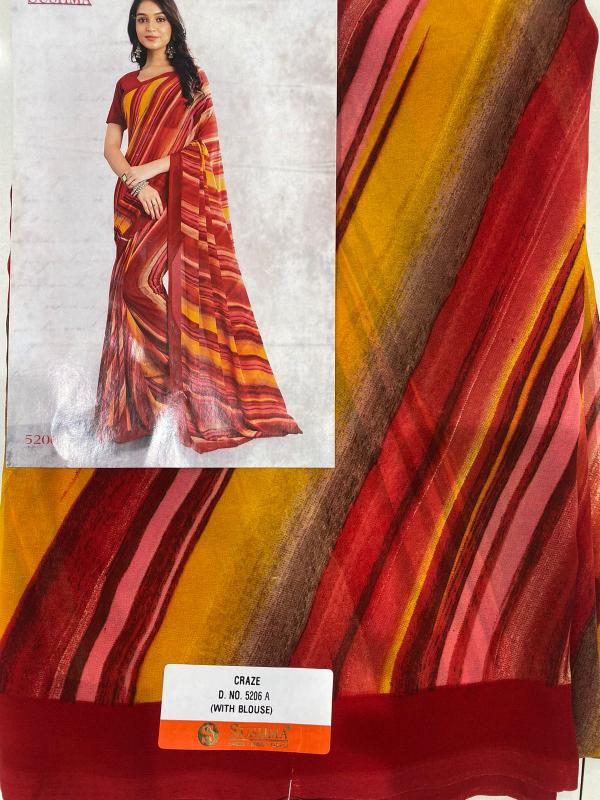 Shorya digital printed cheapest saree market in india