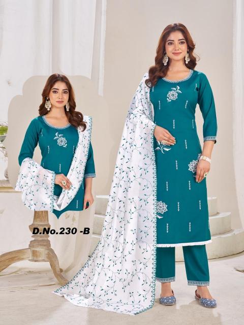 shorya festiv collection roman silk 3 pcs indian traditional kurti