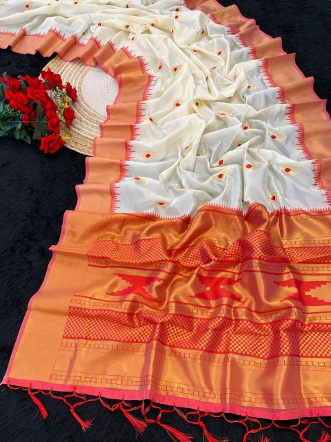 Shorya pure gold jari kanjivaram silk saree indian pattern
