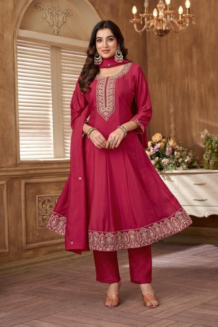 Shorya vichitra with embroidery 3 pcs modern indian kurtis