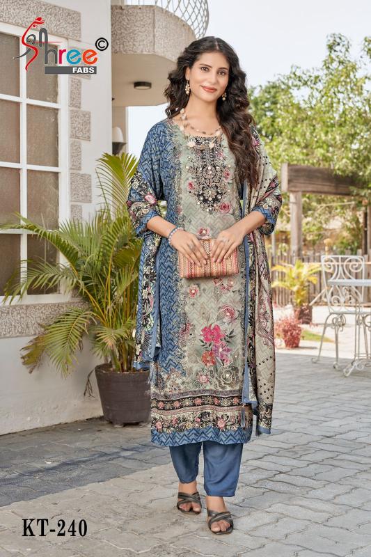 Shree fab d no-KT-240 maslin digital print indian simple dress material 