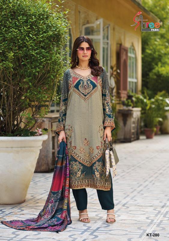 Shree fab d.no-KT-280 maslin digital print woolen salwar kameez wholesale