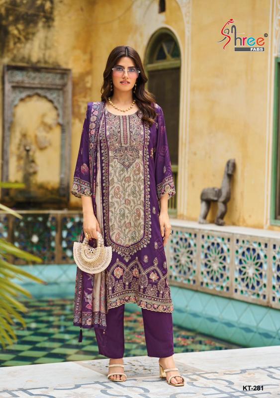 Shree fab d.no-KT-281 viscous digital print wholesalers for salwar kameez in mumbai