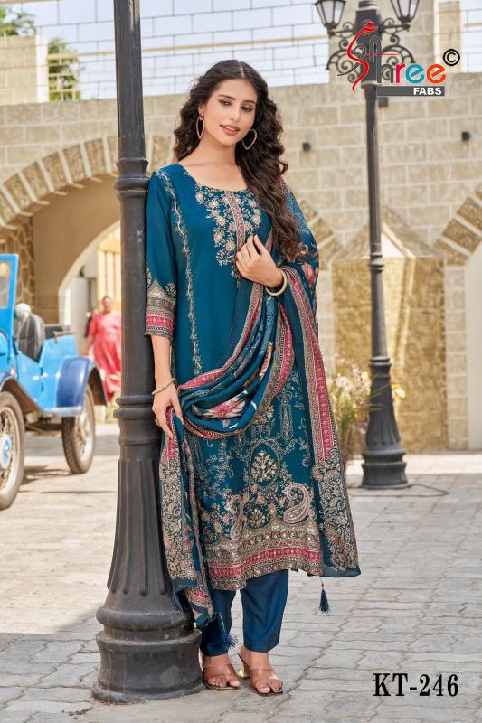 Shree fab KT 246 maslin digital print best dress material online india
