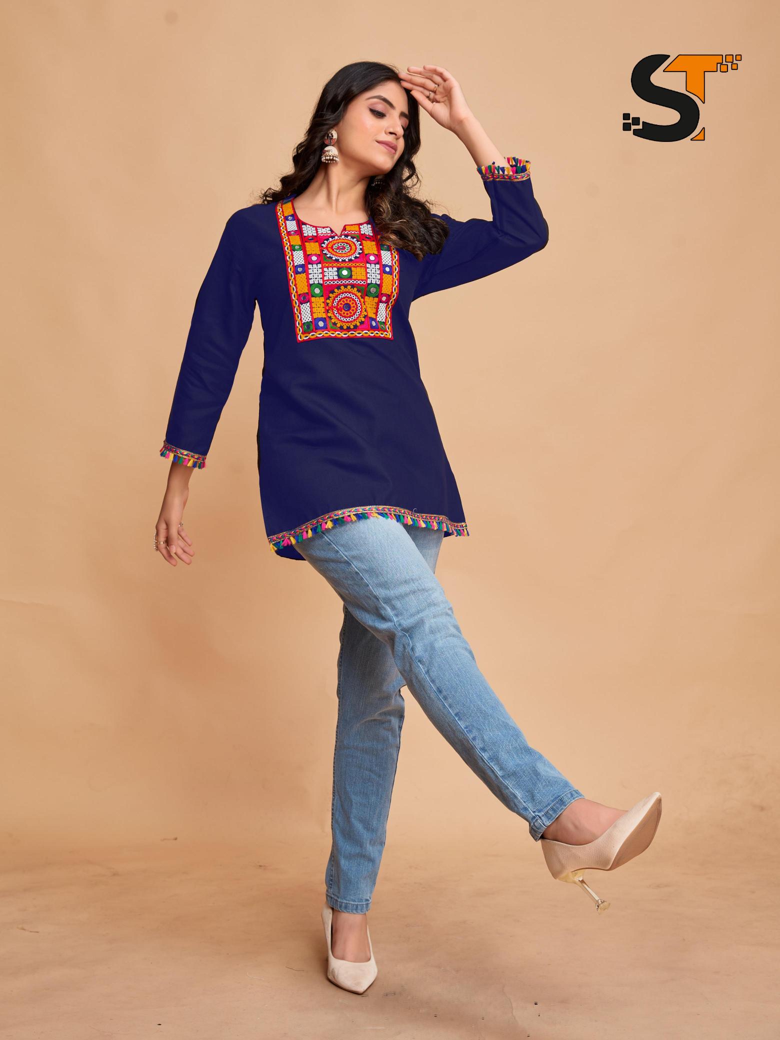 Shree salasar cotton short top kurti women dress wholesale