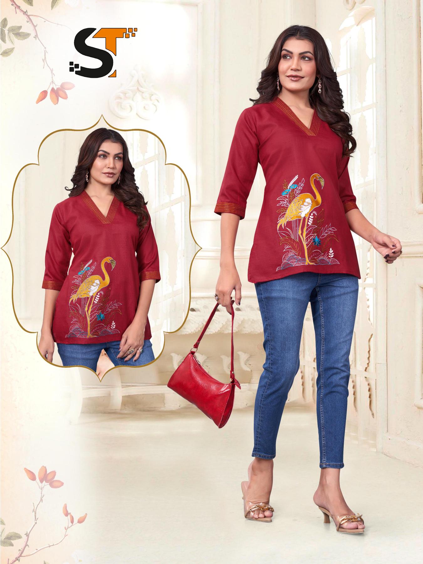 Shree salasar cotton top short top indian kurtis online