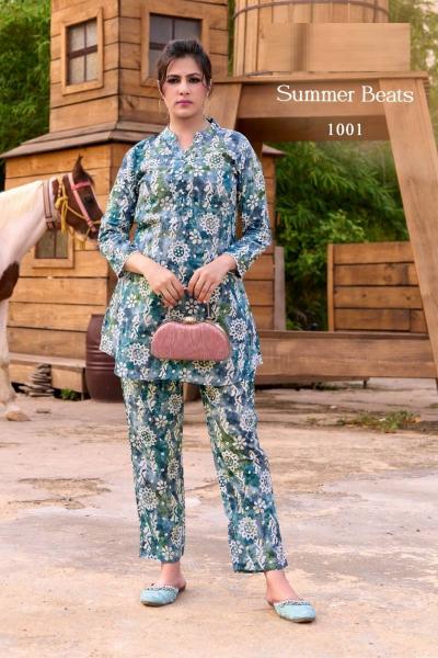 Summer Beats vol 2 Printed Co Ord Set Kurti suppliers in Ahmedabad