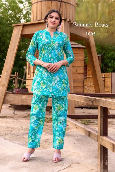 Summer Beats vol 5 Printed Co Ord Set Kurti wholesalers in Ahmedabad