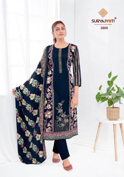 Suryajyoti kaamini vol-2 satin discharge print india dress material brand