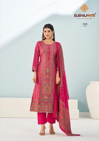 Suryajyoti poayal advance vol-3 bandhani dress material wholesale price