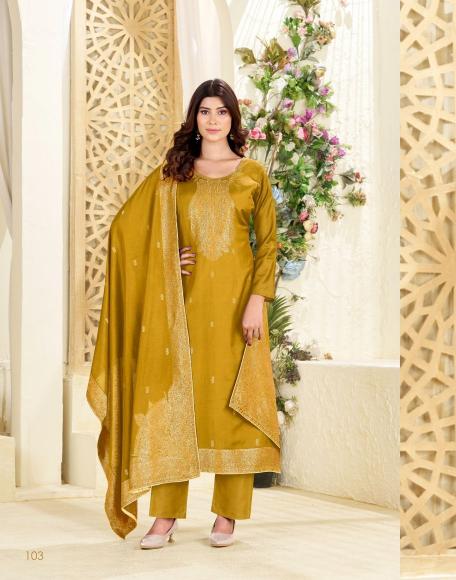 Tanishk samora muslin jacard indian dress material collection