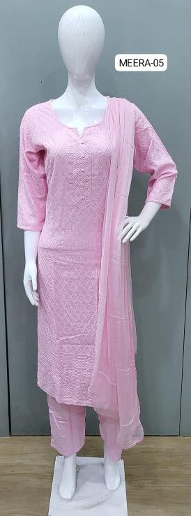 Tunic house meera viscous rayon shiffly 3 pcs simple indian kurtis