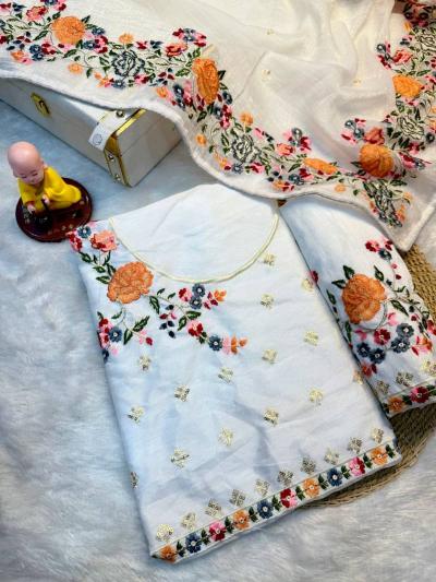 Vt 752 T Crunchy Silk Embroidere Surat saree wholesale rate