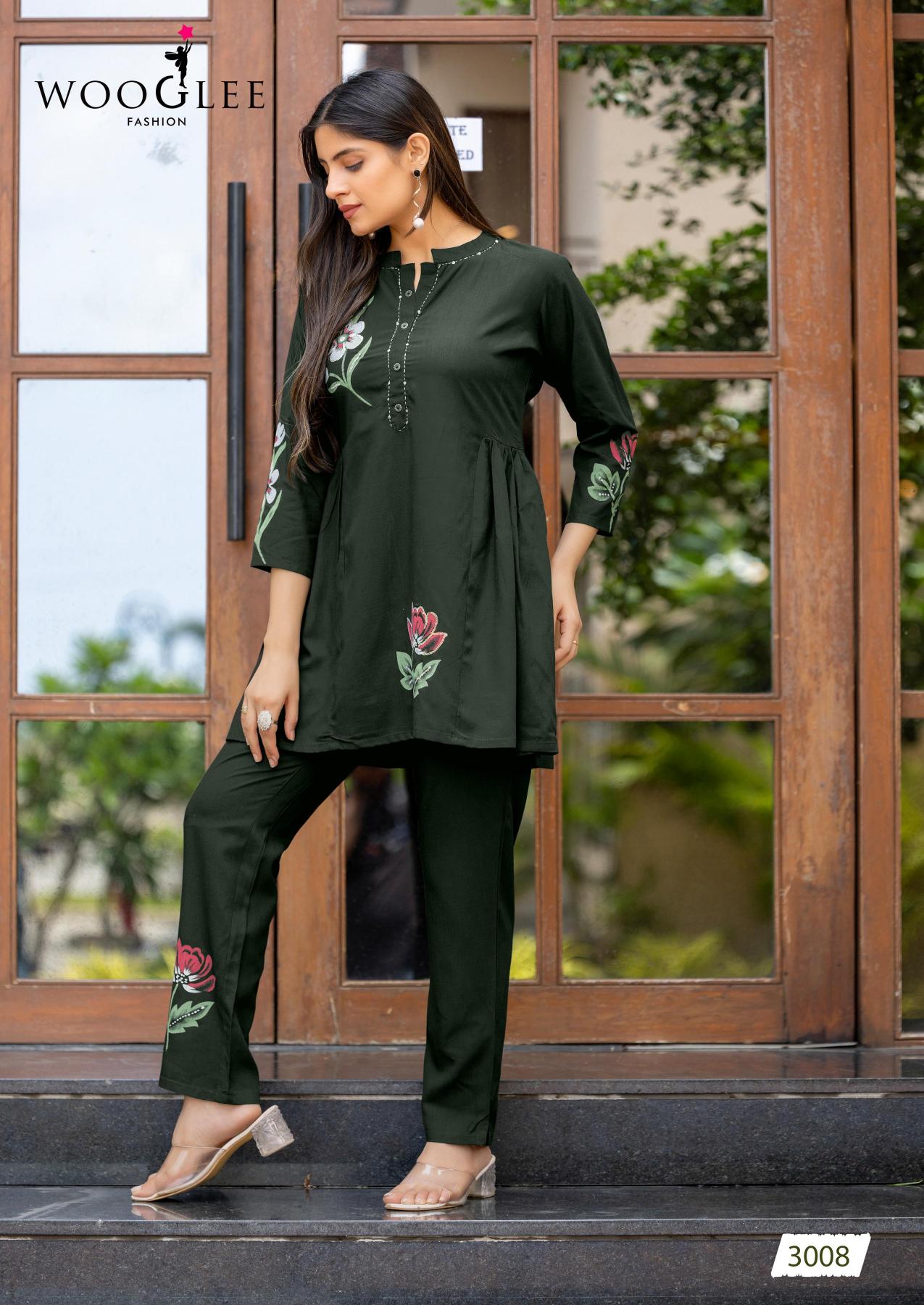 Wooglee tulip vol 2 rayon slub co ord set women manufacturer