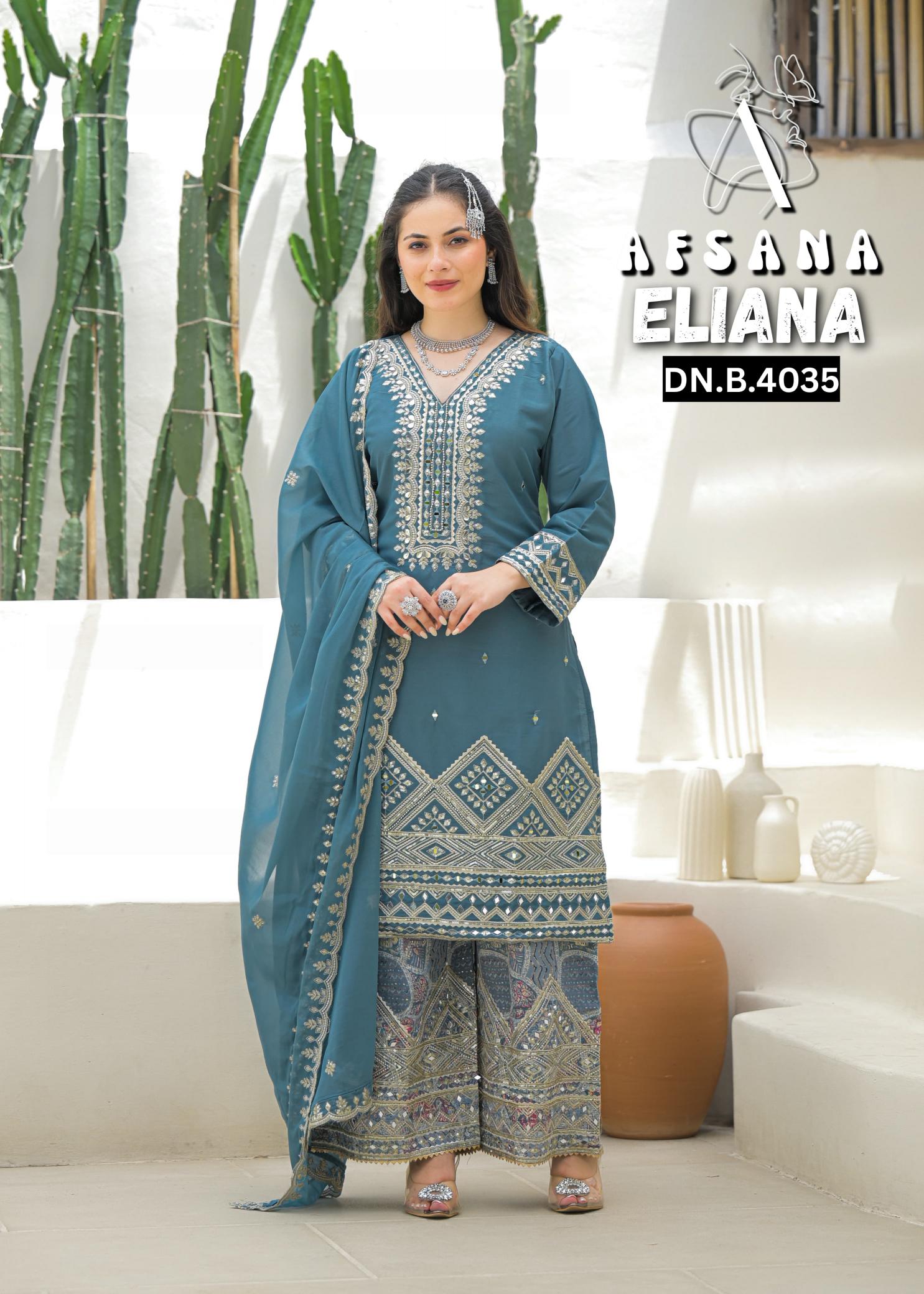 Afsana eliana readymade salwar suit wholesaler in mumbai