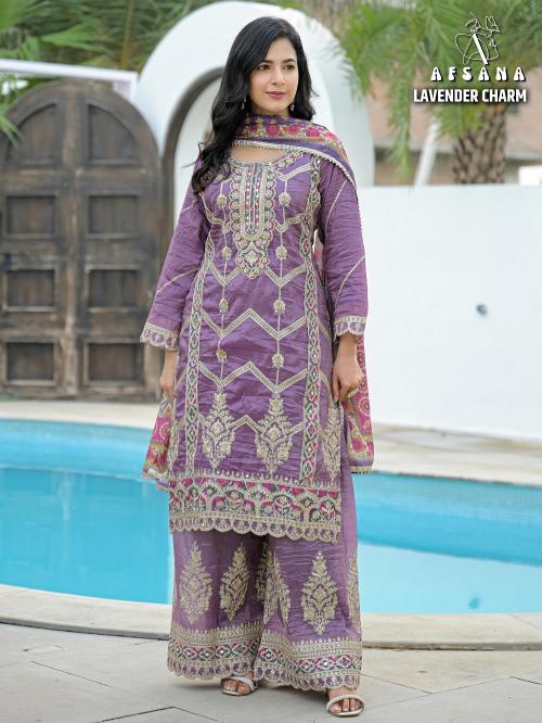Afsana Lavender Charm Salwar Kameez Exporters