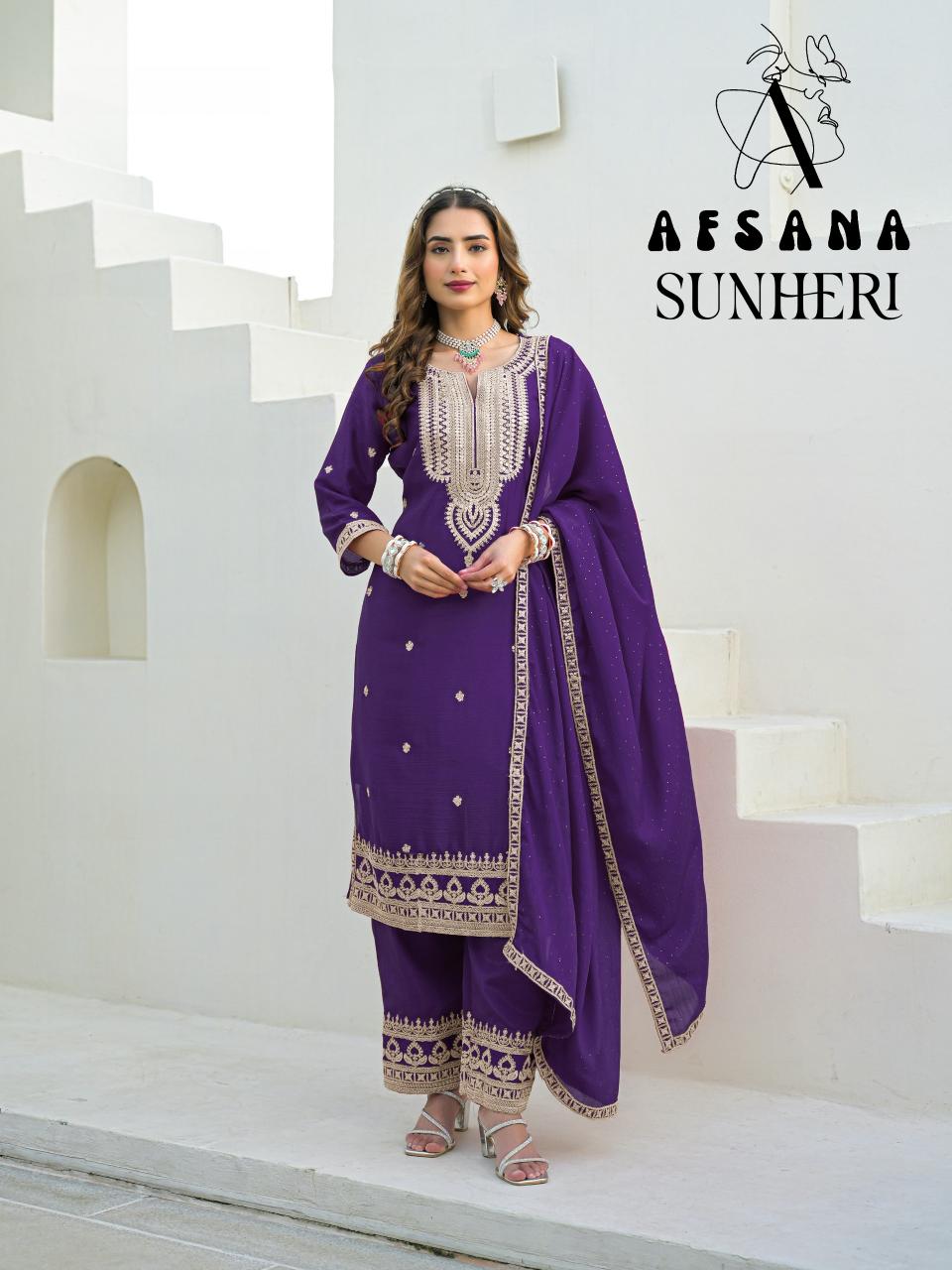 Afsana sunheri readymade wholesale salwar suits online surat