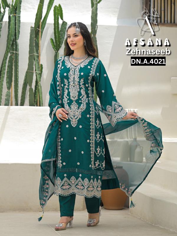 Afsana zehnaseeb readymade chanderi salwar suit wholesale