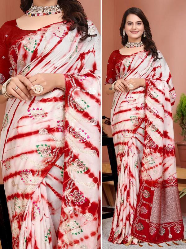 Akshara rajasthani rainbow shibhori wholesalers sarees market surat 