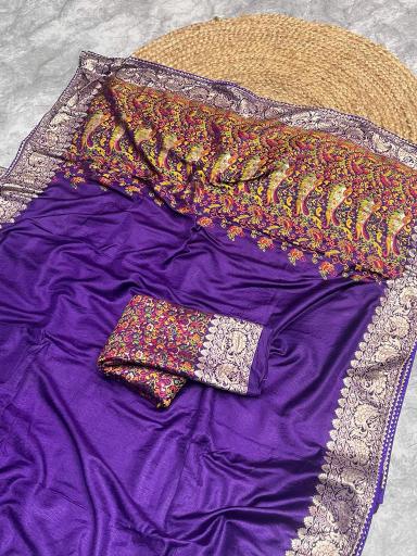 Akshara russian cotton silk saree gujarat wholesale market online 