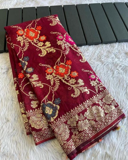 Akshara soft khadi crepe silk sarees wholesale in surat