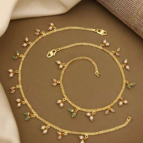 Anklets AK004 Wholesale jewelry in Surat