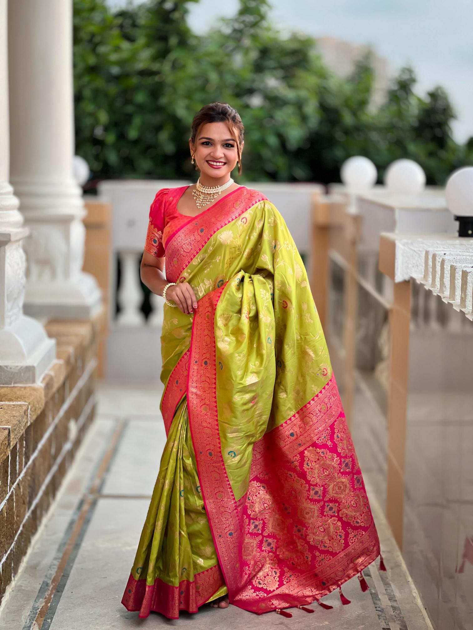 Anupama banarasi-3 soft silk wholesale saree market in surat with price
