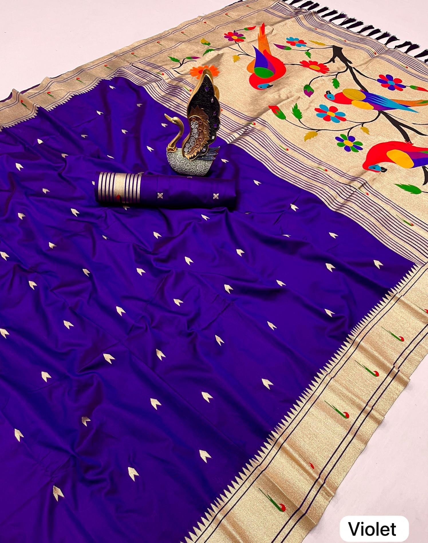 Anupama karma paithani vol-6 soft silk wholesaler of sarees in surat