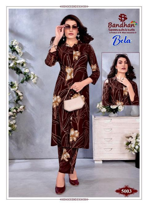 Bandhan bela vol-5 rayon printed wholesale women dresses