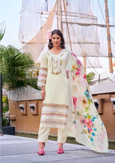 Belliza majestic roman silk dress materials wholesale in chennai