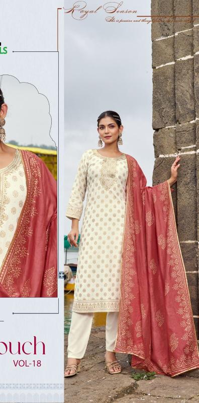 Blue hills royal touch vol.18 rayon 3 pcs kurti wholesale dress shop online