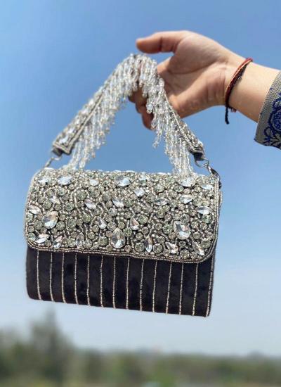 Blue Shugar Crush Crystal Hand Work Wholesale handbags market