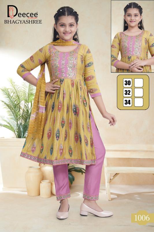 Deecee bhayyashree vatican print 3 pcs kurti wholesale premium clothing