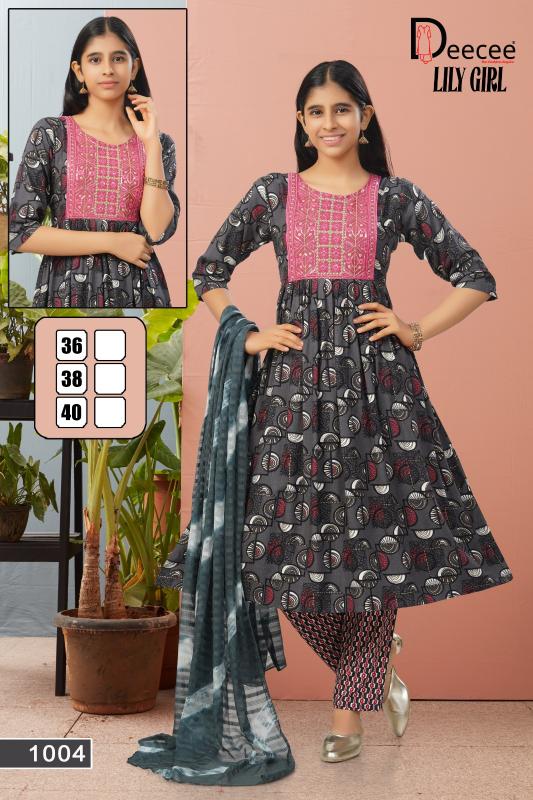 Deecee joya rayon foil print 3 pcs kurti top wholesale womens clothing vendors